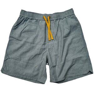 New Fayettechill Davey Hemp Blend Outdoor Swim Shorts Mens Size Large Blue Clay